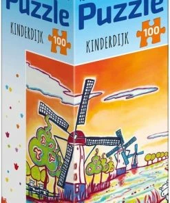 House Of Holland 1001Kleuren Puzzel - Kinderdijk, 100stukjes, Hollands Mooiste