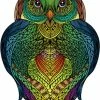 Eureka 2D RainboWooden Houten Legpuzzel Uil - 137 Stukjes