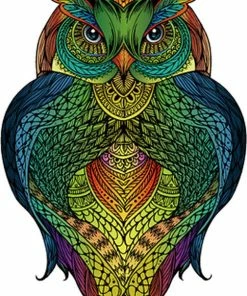 Eureka 2D RainboWooden Houten Legpuzzel Uil - 137 Stukjes