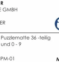 Merkloos Kinderpuzzelmat - Kim - 36-delig - Bestaande Uit Letters & Cijfers -Goedkope puzzels winkel 550x261 1