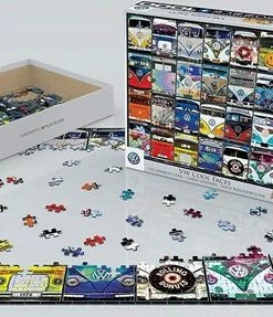 Eurographics Puzzle - VW Cool Faces / Collage VW T1 - 1000 Stukjes -Goedkope puzzels winkel 550x287 1