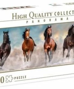 Clementoni Puzzels Voor Volwassenen - Horses, Panorama Puzzel 1000 Stukjes, 10+ Jaar - 39607 -Goedkope puzzels winkel 550x344 2