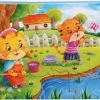 Merkloos Kinderpuzzel Katten - 60 Stukjes - 22.5x14 Cm - Schoencadeautje Sinterklaas