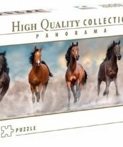 Clementoni Puzzels Voor Volwassenen - Horses, Panorama Puzzel 1000 Stukjes, 10+ Jaar - 39607 -Goedkope puzzels winkel 550x365 1