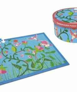 DAM Scratch Puzzel 100pcs: KOLIBRIES 60x43.5cm, In Doos Diam.26xH10cm, 5+