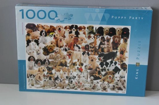 Puzzel - Puppy Party - King - 1000 Stukjes 1 Puzzel - Puppy Party - King - 1000 Stukjes