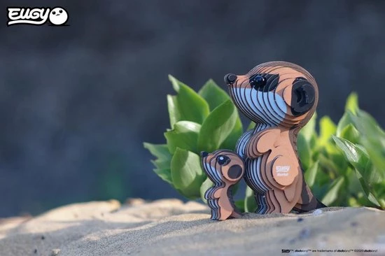 Eugy 3d-puzzel Meerkat 7 X 7,5 Cm Karton Oranje 45-delig 3 Eugy 3d-puzzel Meerkat 7 X 7,5 Cm Karton Oranje 45-delig - Afbeelding 3