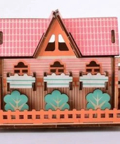 De Bouwplaats Bouwpakket 3D Puzzel Huisje Zomer -Goedkope puzzels winkel 550x375