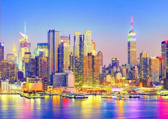 Legpuzzel - Manhattan Bij Nacht - 1500 Stukjes - Educa Puzzel 2 Legpuzzel - Manhattan Bij Nacht - 1500 Stukjes - Educa Puzzel - Afbeelding 2