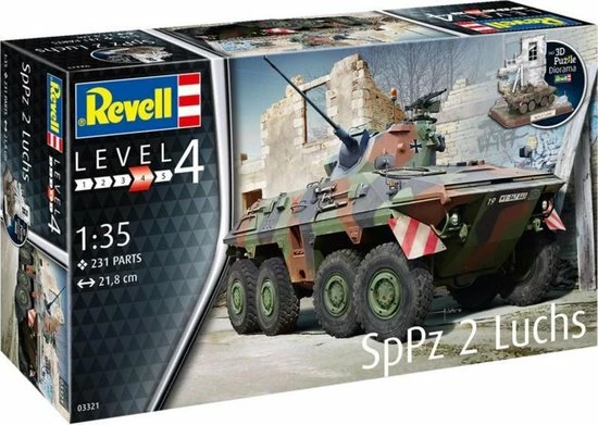 Revell 3d-puzzel Sppz2 Luchs 21,8 Cm 1:35 Groen 4 Revell 3d-puzzel Sppz2 Luchs 21,8 Cm 1:35 Groen - Afbeelding 4