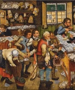D-Toys Pieter Breughel - Betaling Van De Tienden (1000 Stukjes, Kunst Puzzel )