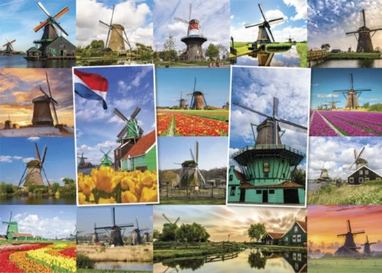 Tucker's Fun Factory De Mooiste Molens Van Nederland Puzzel - 1000 Stukjes 3 Tucker's Fun Factory De Mooiste Molens Van Nederland Puzzel - 1000 Stukjes - Afbeelding 3