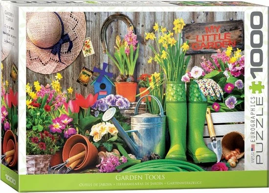 Eurographics Puzzel Garden Tools - 1000 Stukjes 1 Eurographics Puzzel Garden Tools - 1000 Stukjes