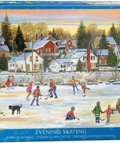 Eurographics Puzzel Evening Skating - Patricia Bourque - 1000 Stukjes