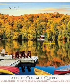 Eurographics Puzzel - Lakeside Cottage Quebec - (1000)