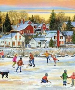 Eurographics Puzzel Evening Skating - Patricia Bourque - 1000 Stukjes 5 Eurographics Puzzel Evening Skating - Patricia Bourque - 1000 Stukjes -Goedkope puzzels winkel 550x400 5