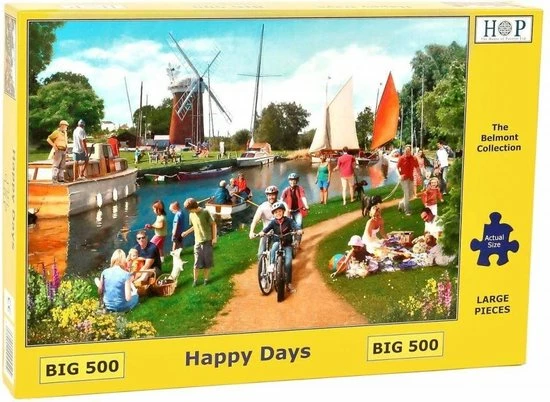 House Of Puzzles Happy Days Puzzel 500 XL Stukjes 1 House Of Puzzles Happy Days Puzzel 500 XL Stukjes