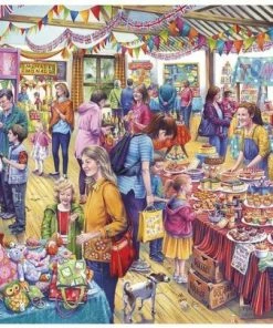 Gibsons Village Tombola Puzzel (500 XL) -Goedkope puzzels winkel 550x404 1