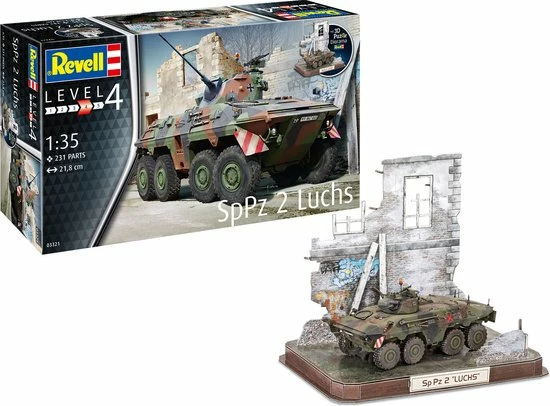 Revell 3d-puzzel Sppz2 Luchs 21,8 Cm 1:35 Groen 1 Revell 3d-puzzel Sppz2 Luchs 21,8 Cm 1:35 Groen