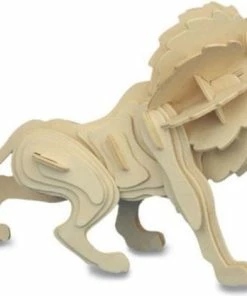 Merkloos Bouwpakket 3D Puzzel Leeuw - Hout