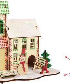 De Bouwplaats Bouwpakket 3D Puzzel Huisje Kerst Winter Sneeuwpop Van Hout 6 De Bouwplaats Bouwpakket 3D Puzzel Huisje Kerst Winter Sneeuwpop Van Hout -Goedkope puzzels winkel 550x426 5