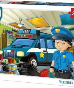 King Kinderpuzzel POLICE TRUCK 24 Stukjes