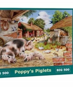 House Of Puzzles Poppy's Piglets Puzzel 500 Stukjes XL 3 House Of Puzzles Poppy's Piglets Puzzel 500 Stukjes XL -Goedkope puzzels winkel 550x433 3