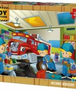 King Kinderpuzzel Mechanic Workshop 24 Stuks 24,5 X 17 Cm