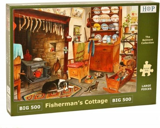 House Of Puzzles Fisherman's Cottage Puzzel 500 XL Stukjes 1 House Of Puzzles Fisherman's Cottage Puzzel 500 XL Stukjes