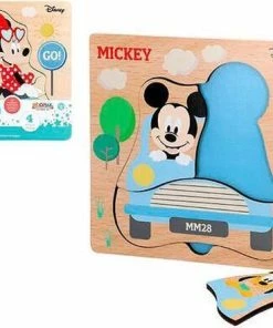 Disney Mickey Minnie Duurzame Houten Puzzel