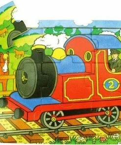 Bigjigs 9 Piece Tray Puzzle - Train -Goedkope puzzels winkel 550x441 4