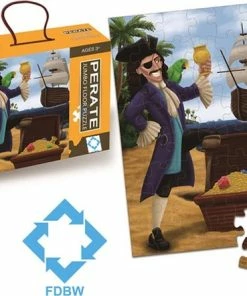 FDBW Vloerpuzzel Kinderen 3 Jaar – Piraat | Puzzel Piraat | Puzzel Vloerpuzzel | Jumbo Puzzel | Kinderpuzzel – Vloerpuzzel – 48 Stukjes | 90 Cm X 60 Cm