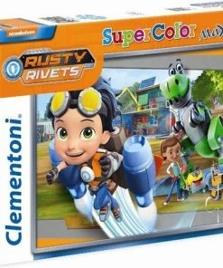 Clementoni Supercolor Maxi Puzzel Rusty Rivets 104 Stukjes