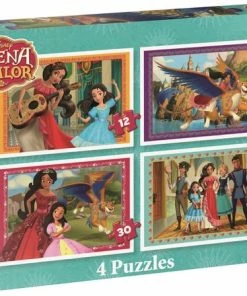Jumbo Disney's Elena Of Avalor 4 In 1 - Set Van 4 Vormenpuzzels Met 14, 16, 18 En 20 Stukjes