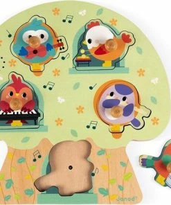 Janod Muziekpuzzel - Vogelfeest