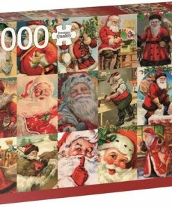 Jumbo Premium Collection Puzzel Vintage Santa's - Legpuzzel - 2000 Stukjes -Goedkope puzzels winkel 550x455