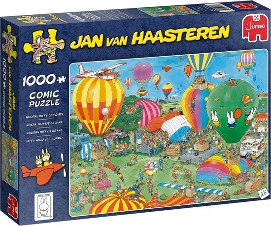 Merkloos Jan Van Haasteren - Veldrijden & Nijntje & Kunstmarkt - Alle 1000 Stukjes 4 Merkloos Jan Van Haasteren - Veldrijden & Nijntje & Kunstmarkt - Alle 1000 Stukjes - Afbeelding 4