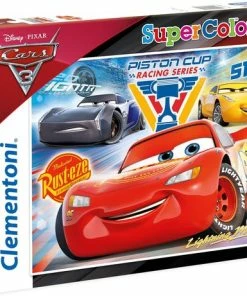 Clementoni Legpuzzel - Supercolor Puzzel Collectie - Disney Cars 3 - 104 Stukjes, Puzzel Kinderen