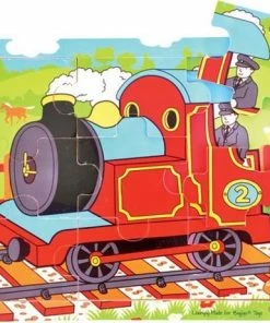 Bigjigs 9 Piece Tray Puzzle - Train -Goedkope puzzels winkel 550x461 7
