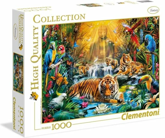 Clementoni Puzzel Mystic Tigers 1000 Stukjes 1 Clementoni Puzzel Mystic Tigers 1000 Stukjes