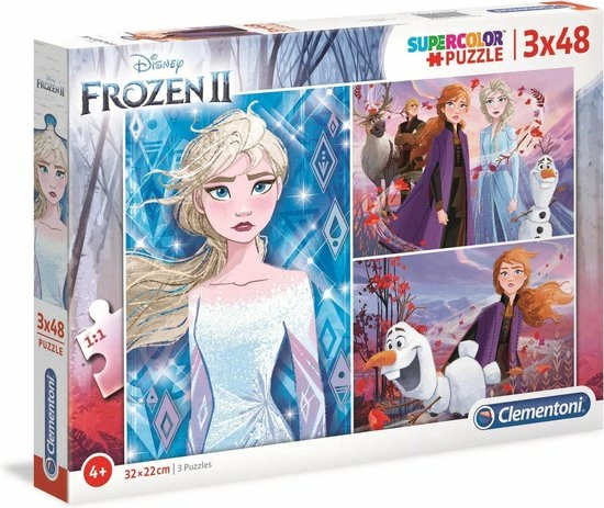 Clementoni PZL 3X48 FROZEN 2 2 Clementoni PZL 3X48 FROZEN 2 - Afbeelding 2