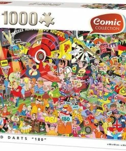 King Legpuzzel World Darts - Funny Comic - 1000 Stukjes