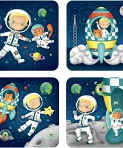 Eurekakids Puzzel 4 In 1 Astronaut - Vier Kinderpuzzels In Mooie Doos -Goedkope puzzels winkel 550x484 1