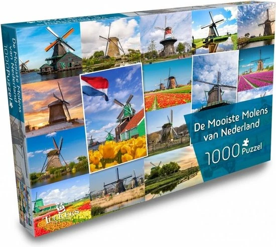 Tucker's Fun Factory De Mooiste Molens Van Nederland Puzzel - 1000 Stukjes 1 Tucker's Fun Factory De Mooiste Molens Van Nederland Puzzel - 1000 Stukjes