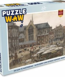 PuzzleWow Puzzel De Dam Te Amsterdam - Schilderij Van George Hendrik Breitner - Legpuzzel - Puzzel 1000 Stukjes Volwassenen - Sinterklaas Cadeautjes - Sinterklaas Voor Grote Kinderen