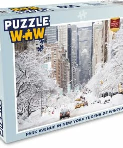 PuzzleWow Puzzel Park Avenue In New York Tijdens De Winter - Legpuzzel - Puzzel 500 Stukjes - Sinterklaas Cadeautjes - Sinterklaas Voor Grote Kinderen