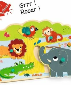 Djeco Geluidenpuzzel - De Zoo - 5 Stukjes 8 Djeco Geluidenpuzzel - De Zoo - 5 Stukjes -Goedkope puzzels winkel 550x506 2