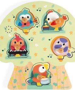 Janod Muziekpuzzel - Vogelfeest -Goedkope puzzels winkel 550x528 2