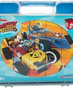 Clementoni Disney Mickey And The Roadster Racer Blokpuzzel / Puzzel In Koffer - 20 Delig 21X22CM