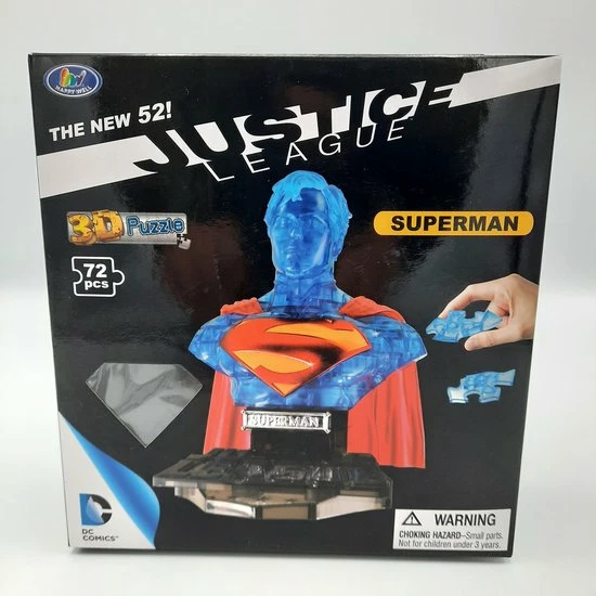 Happy Well DC COMICS - 3D Bust Puzzle - Superman (Cristal - 72 Puzzel Stukjes) 4 Happy Well DC COMICS - 3D Bust Puzzle - Superman (Cristal - 72 Puzzel Stukjes) - Afbeelding 4